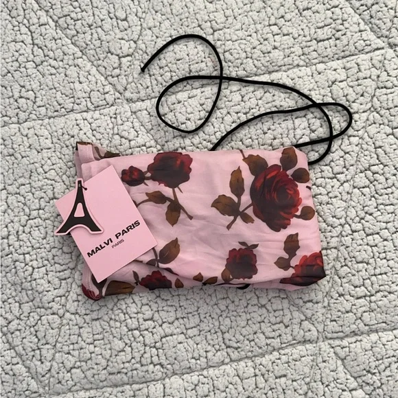 Malvi Paris NEW! Pink Floral backless maxi dress - Picture 2 of 7